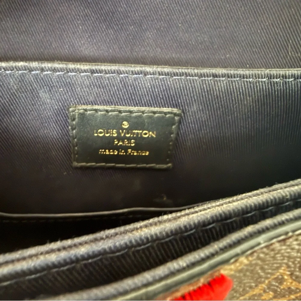 Louis Vuitton Georges Monogram BB Tote with Red and Blue Stripe with Top Handle - Picture 10 of 14